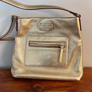Kate Spade Gold Shimmer leather bag pristine condition